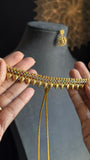 Kemp Gold South Indian jewelry Necklace Set with dangler - TRADITIONAL