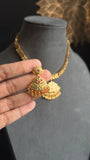 Atigai Microgold Traditional  Gold South Indian Jewelry Necklace Set - TRADITIONAL