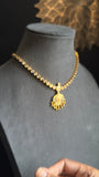 Impon Atigai Microgold Traditional  Gold South Indian Jewelry Necklace Set - TRADITIONAL
