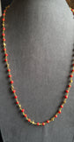 Pavazha mala 23.5ct MicroGold Impon  Coral Necklace - TRADITIONAL