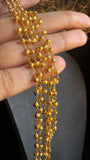 Short  Layered Gold bead Necklace - BUDGET