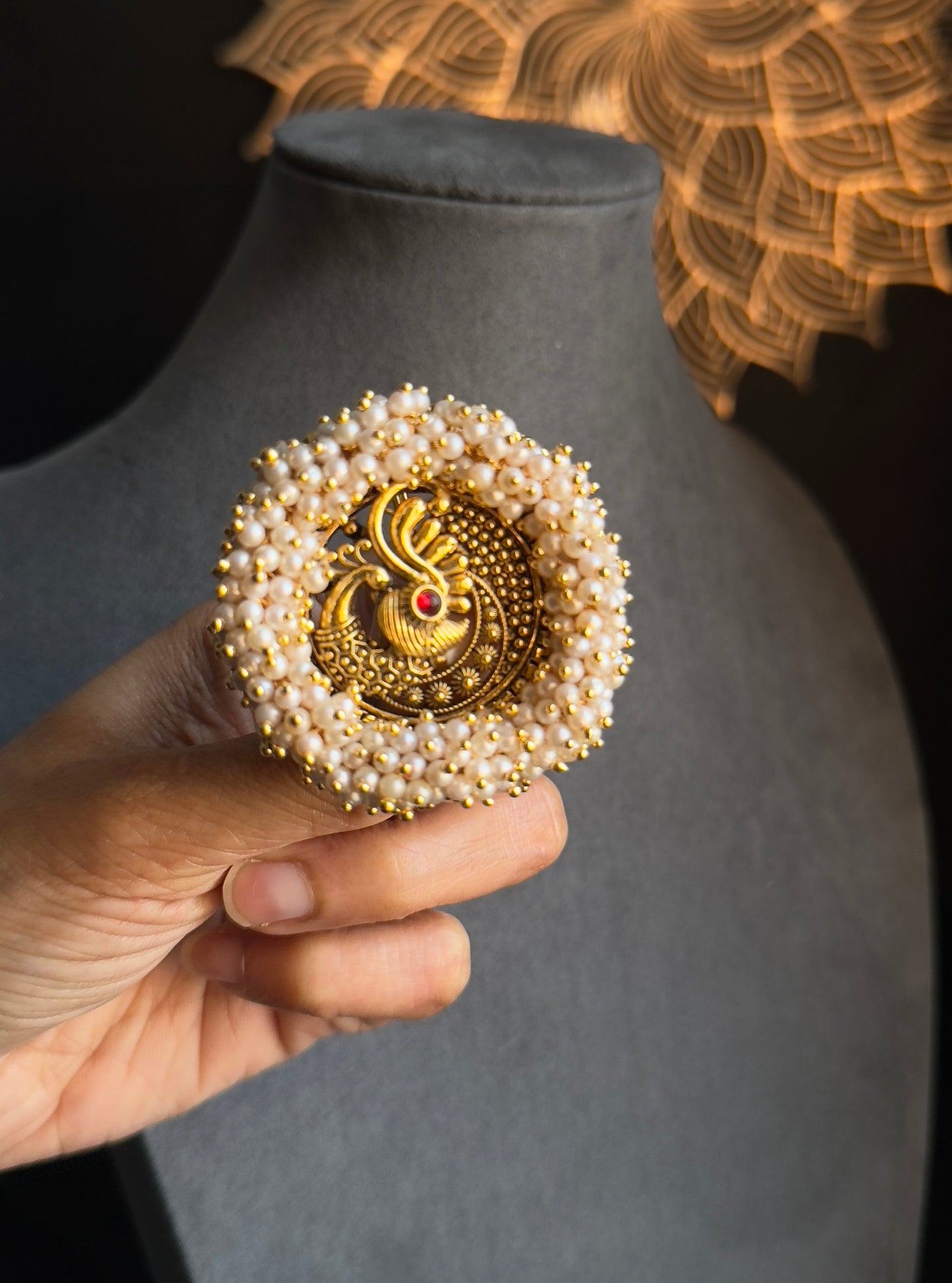 Peacock Choti Bun Hair accessories Jadabillai - ADDONS