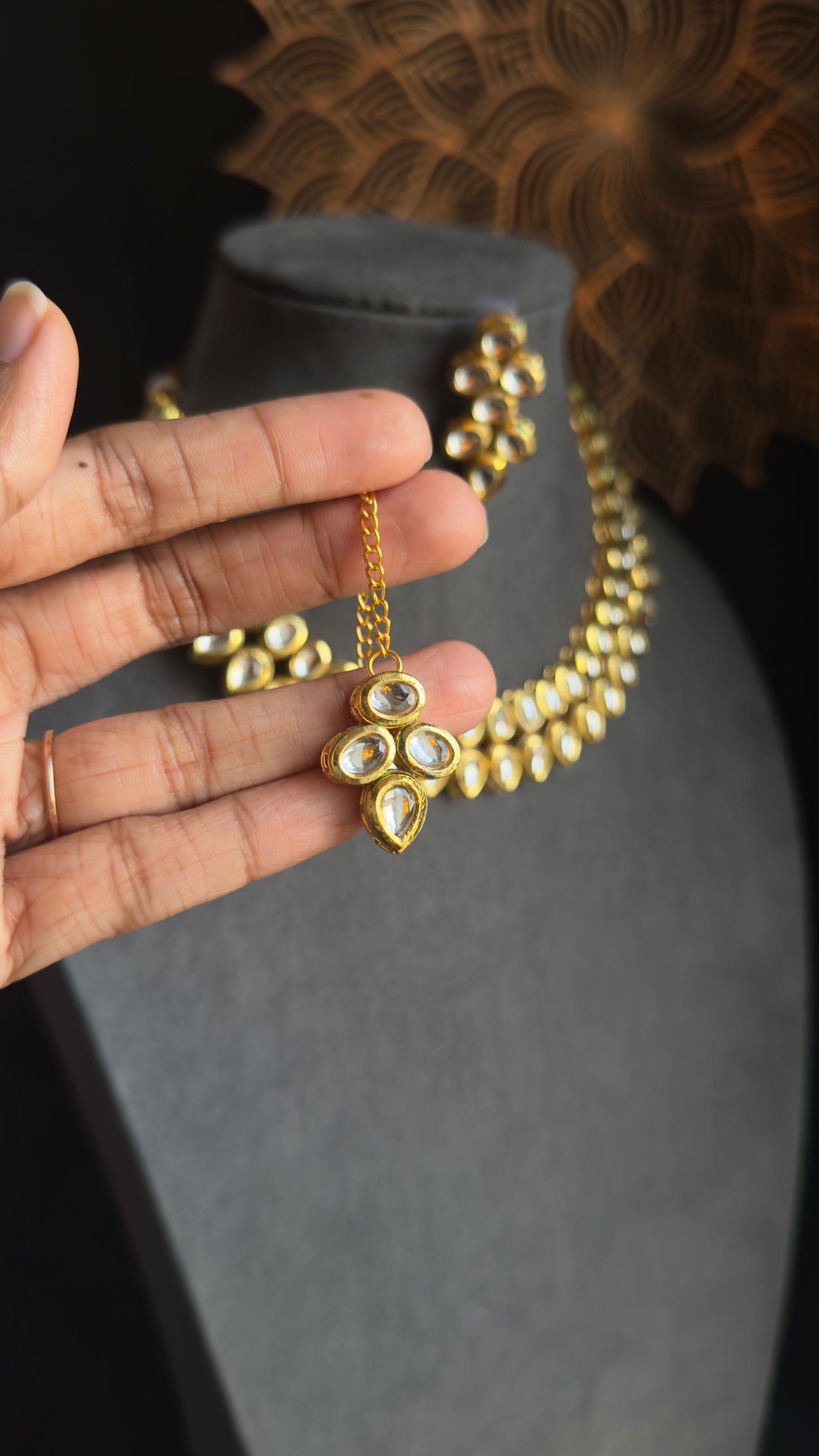 Kundan Choker Tikka Set with Meenakari - BOLLYWOOD