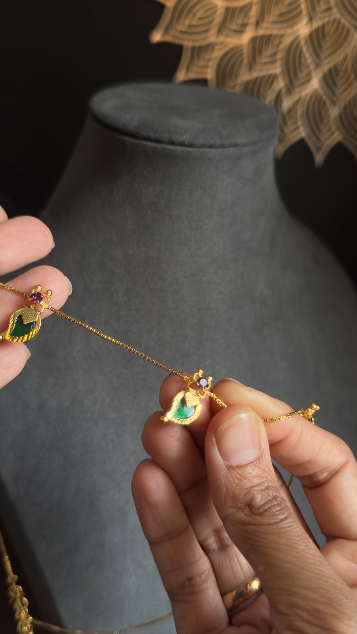 Microgold Kerala Palakka Necklace – South Indian Jewellery UK