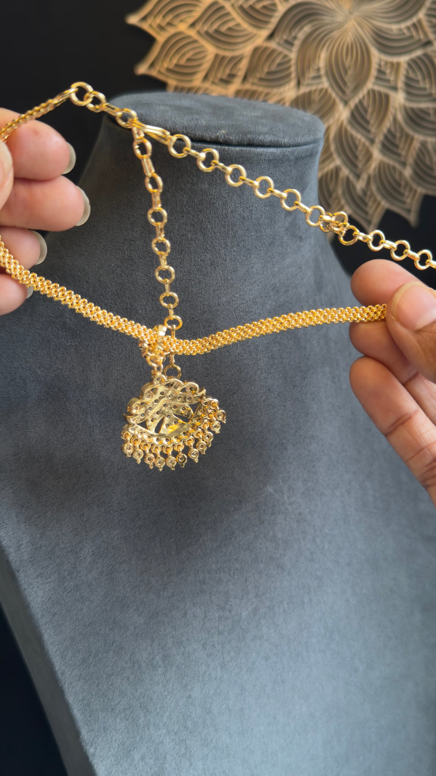 Atigai Set with Danglers - South Indian Necklace