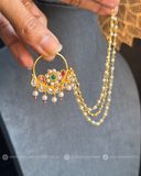 Bold Reverse AD Kundan Nose Nath - BOLLYWOOD