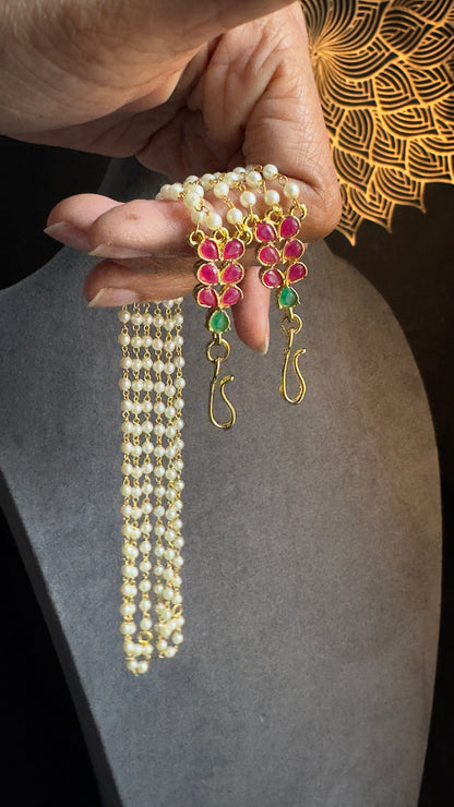 Pearl 3 Layer EarChain | Maatal Ear Support - TRADITIONAL