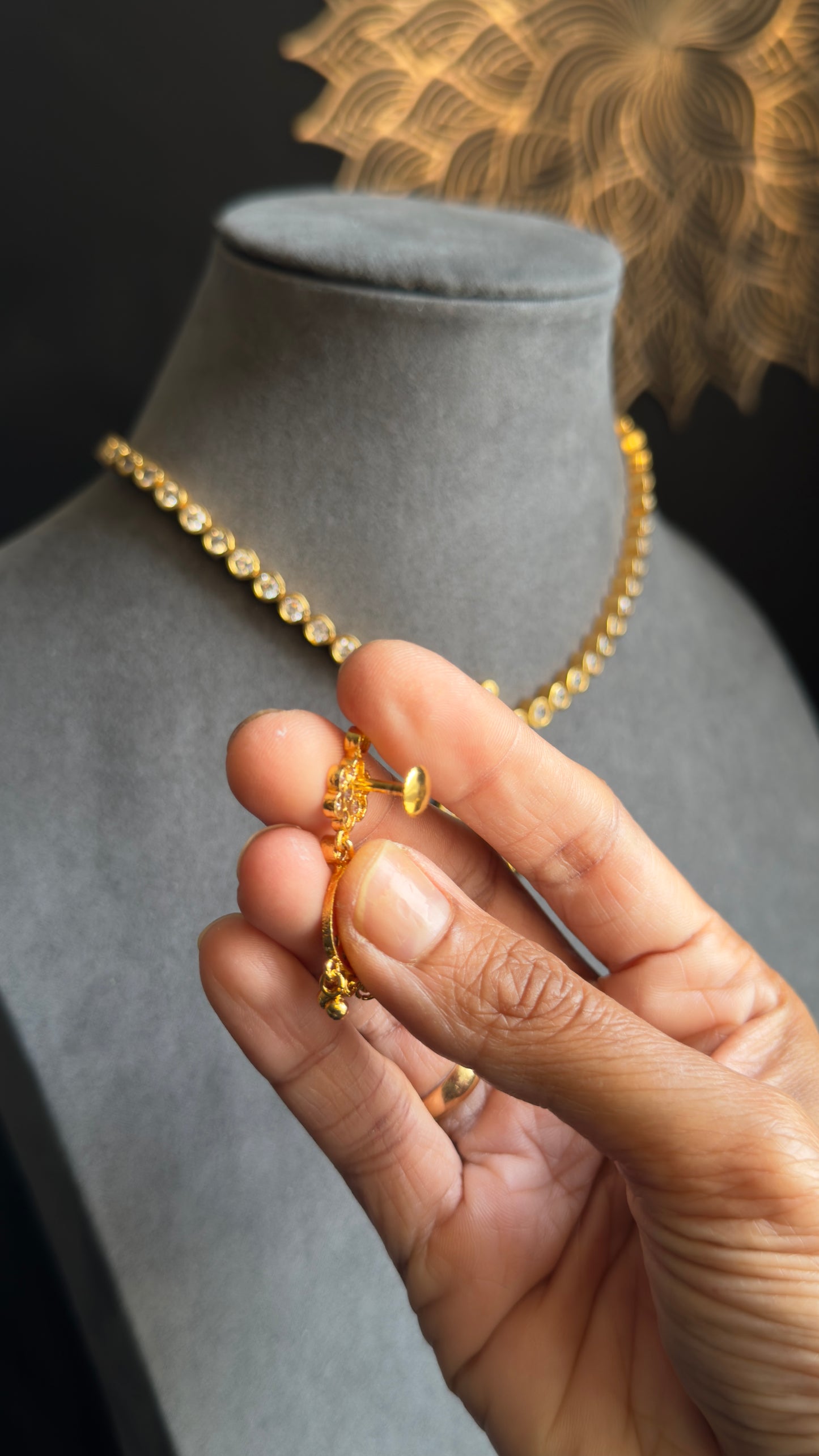 Impon Atigai Microgold Traditional  Gold South Indian Jewelry Necklace Set - TRADITIONAL (Copy)