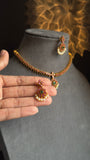 Best Selling Celebrity Traditional Kemp Atigai Set with Ruby Danglers - South Indian TRADITIONAL