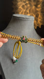 Panoply Best Selling Lotus Necklace with Earrings Lotus Necklace Set South Indian jewelery