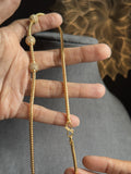 Side Pendant Thali Mogapu Chain  Long Necklace Set South Indian Jewelry