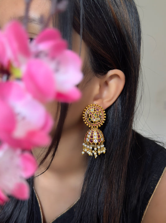 South Indian traditional jhumki