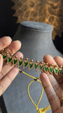South Indian Traditional Green and Red Palaka Necklace set