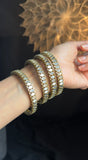 Sheesh or Mirror Bangle | Traditional Indian Pakistani Jewelry | Mehendi Tone Mirror Jewelry | Latkan Bangles