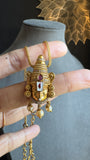 Vaishnav Perumal Vishnu Pendant Gold Traditional South Indian Necklace | Temple Jewelry Pendant Chain | Traditional Bridal Jewelry