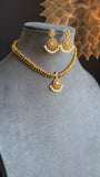 Best Selling Celebrity Traditional Kemp Atigai Set with Ruby Danglers - South Indian TRADITIONAL
