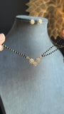 American diamond Zirconia stones Mangalsutra Set -  Indian Bridal Jewelry