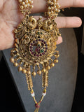 Cluster Pearl Long Pendant Haar Jhumkas - TRADITIONAL