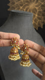 Lotus Inspired Kemp Jhumka  - TRADITIONAL