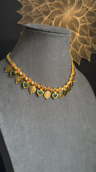 Palakka Kerala gold Ruby Necklace | Traditional Jewellery