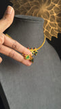 Palakka Kerala gold Necklace with stud earrings| Traditional Jewellery UK