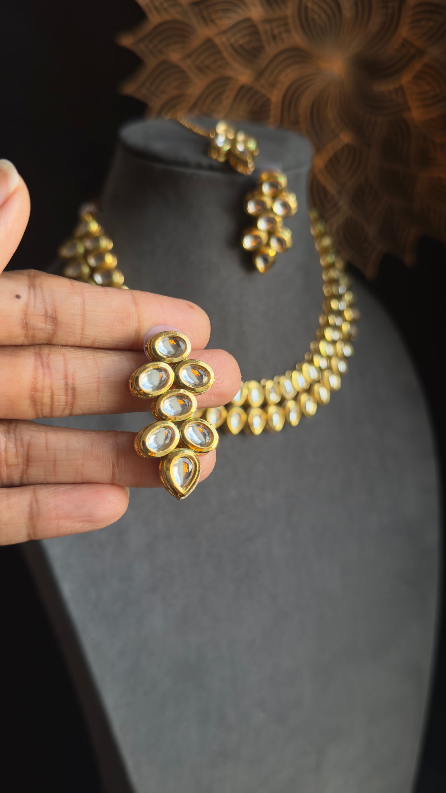 Kundan Choker Tikka Set with Meenakari  - BOLLYWOOD