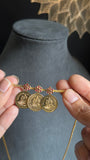 Temple coin microgold Traditional South Indian Necklace