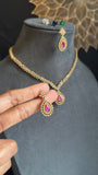 3 in 1 Interchangeable AD Stone Necklace Set