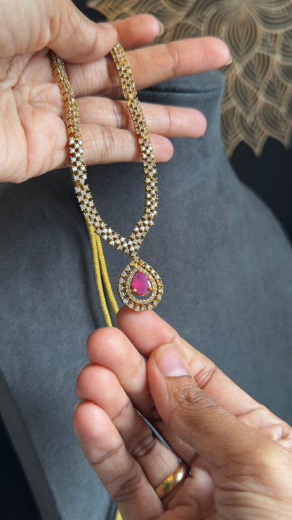 3 in 1 Interchangeable AD Stone Necklace Set