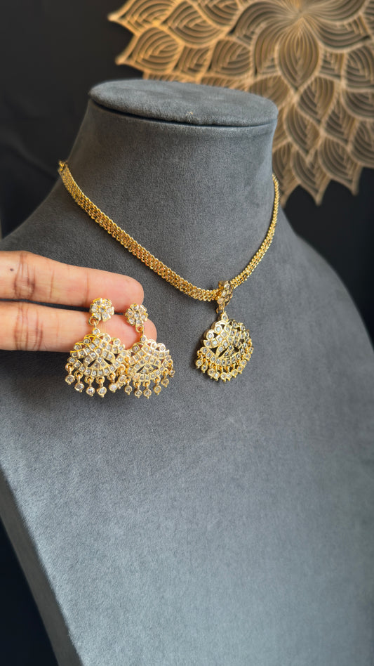 Atigai Set with Danglers - South Indian Necklace