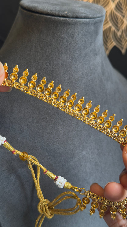 Kerala Vine Traditional Gold Choker Set with Jhumka Earrings – South Indian Jewellery UK