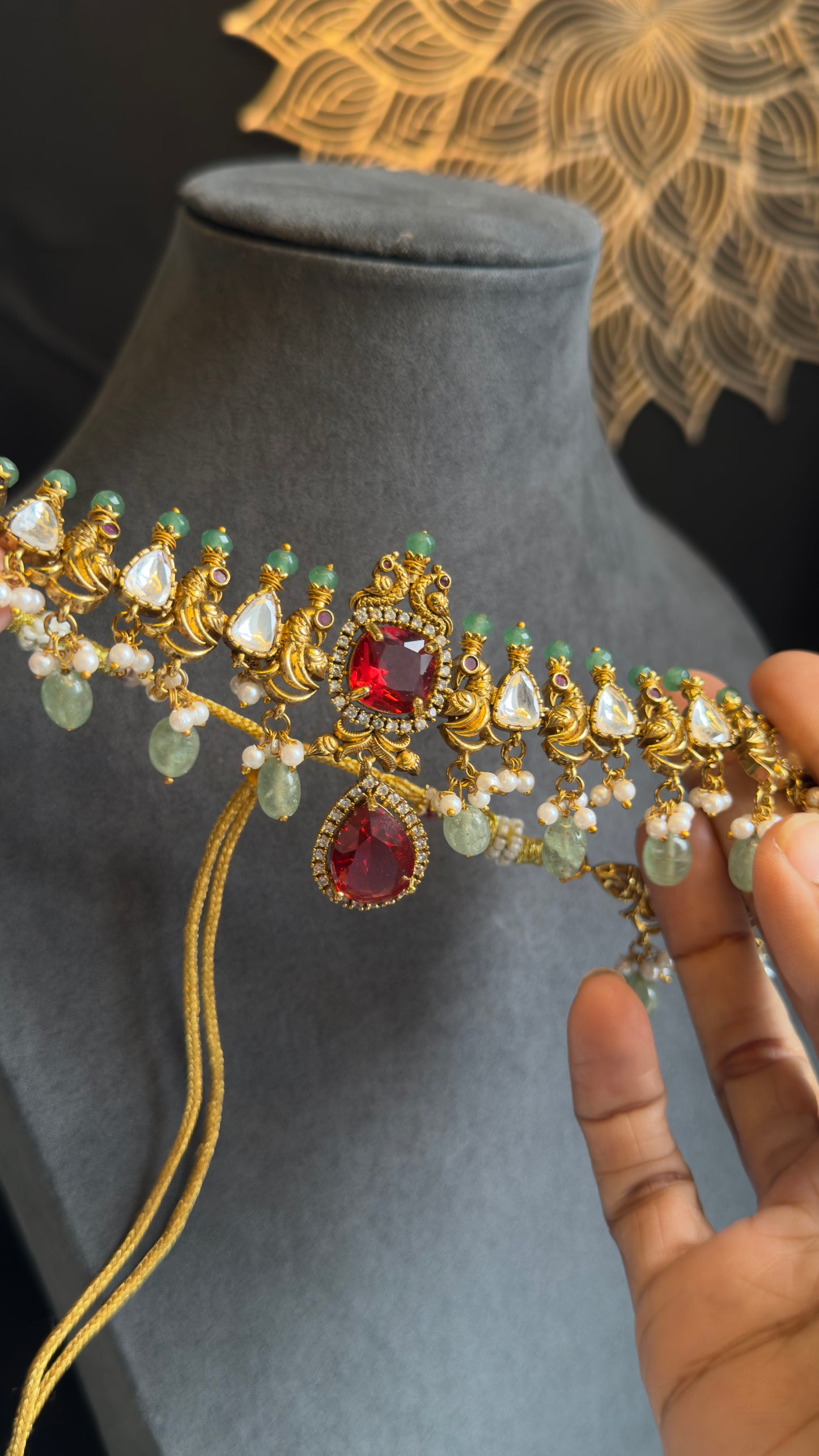 Hand made AD Choker Earrings Indian Jewellery Limited