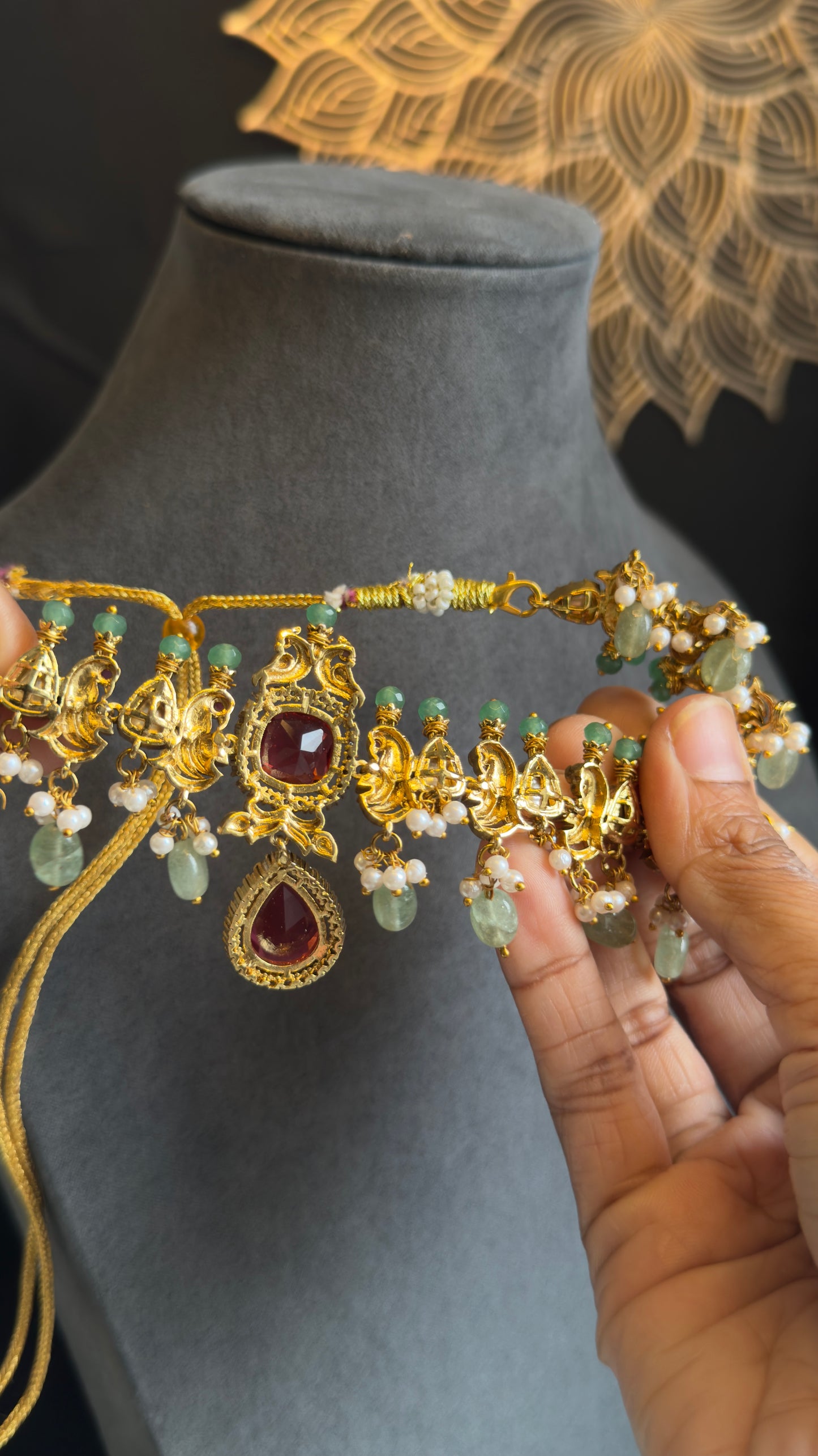 Hand made AD Choker Earrings Indian Jewellery Limited