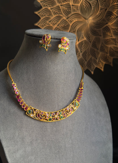 Kemp Peacock design Necklace Set -  FUSION