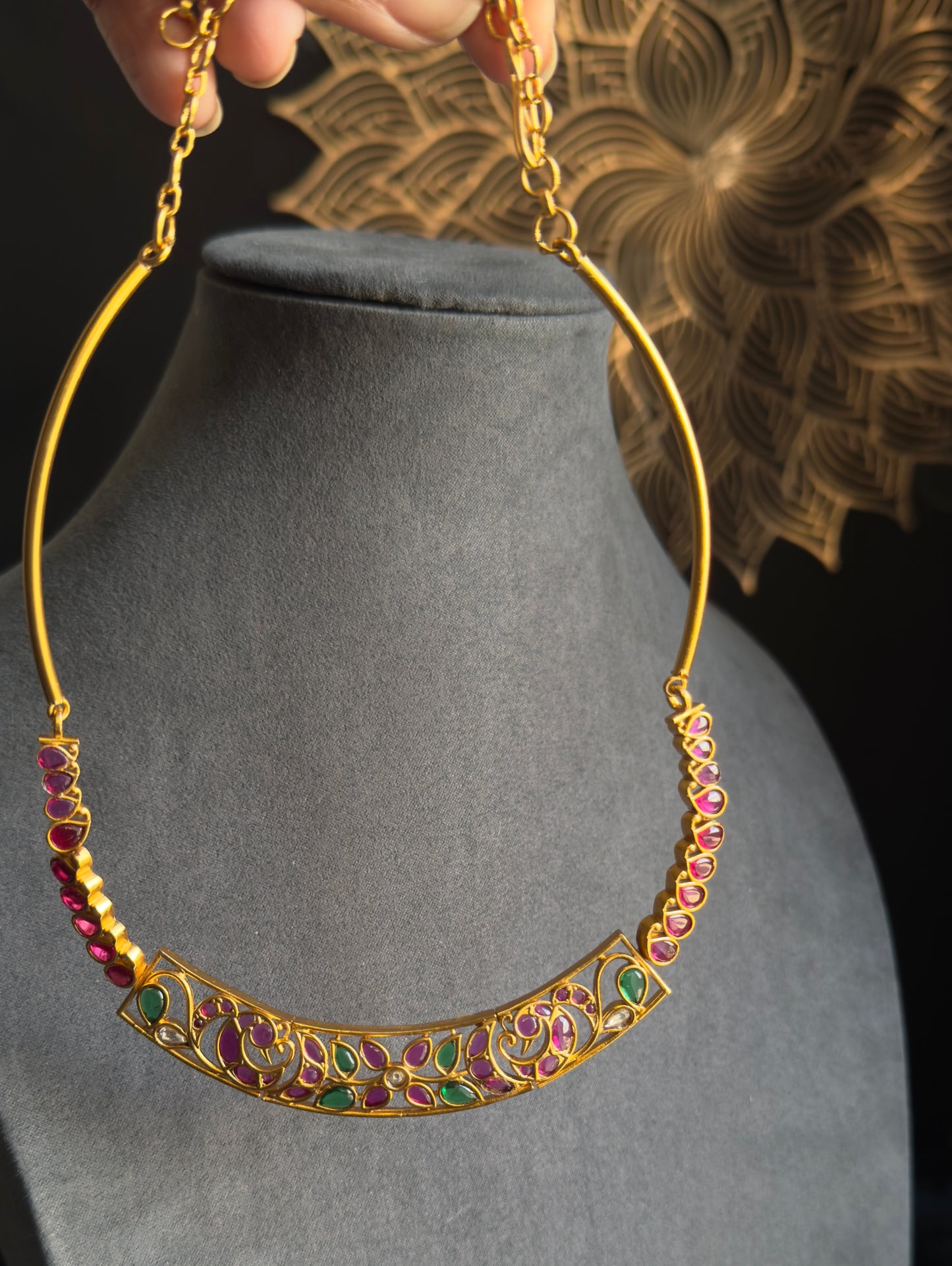 Kemp Peacock design Necklace Set -  FUSION