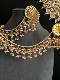 Pearl Tassels Chandbali Chain Earrings - INDO WESTERN