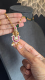 Lord Ganesh Pendant Gold Pearl Beaded Traditional South Indian Necklace set