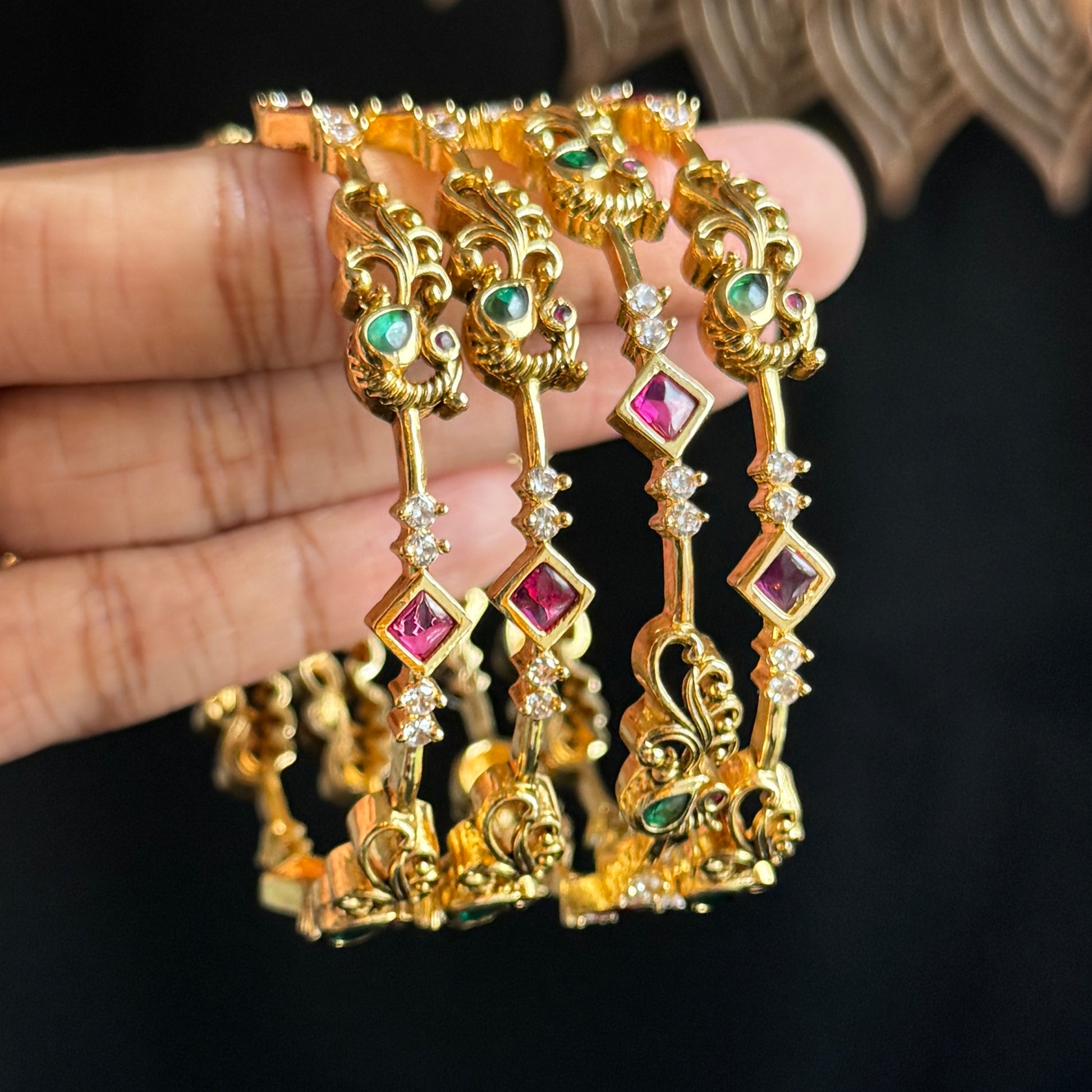 South Indian peacock bangle UK