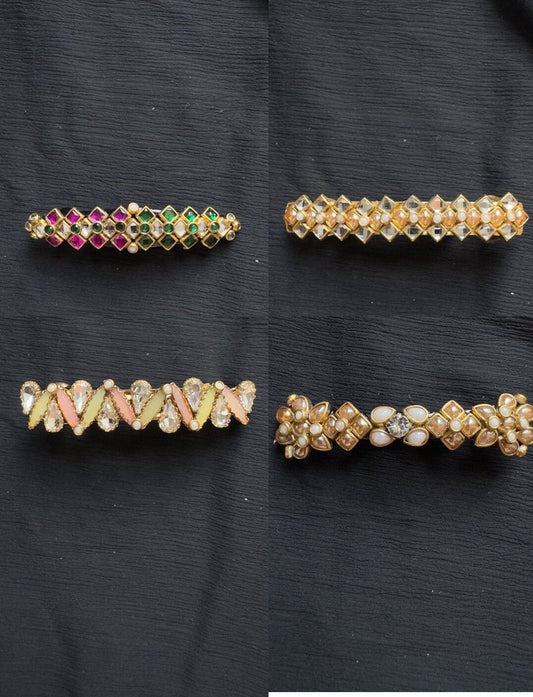 Kundan Hair Centre Clip  - ADDONS