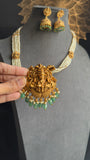 Lakshmi Pearl South Indian Long Temple Necklace – Temple Jewellery
